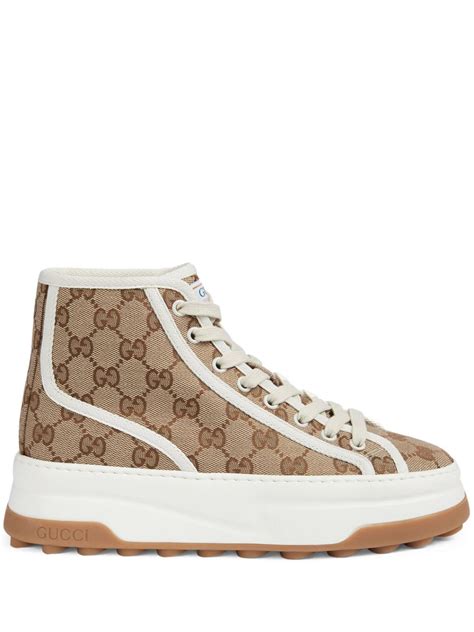 gucci high top trainers womens|gucci high top sneakers women.